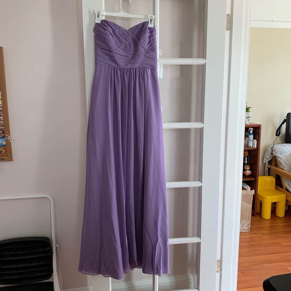 Custom lavender bridesmaid dress